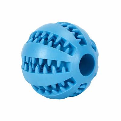 Natural Rubber Pet Dog Toys Dog Chew Toys Tooth Cleaning Treat Ball Extra-tough Interactive Elasticity Ball for Pet 