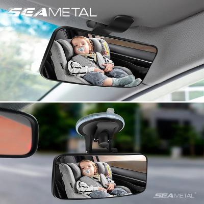 Car Mirror Interior Baby Mirrors 360 Degrees Rotatable Dashboard Windshield Sun Visor Plate Auxiliary Observe Mirror
